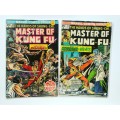 Marvel comics 1970s-80s The Hands of Shang-chi MASTER OF KUNG FU lot of 11 comics