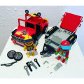 Vintage PLAYMOBIL 3754 THE DIRT BIKES and RED JEEP set released 1988