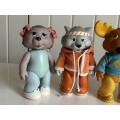 Vintage THE GET ALONG GANG figures lot from the 1st series 1984-1987 by TOMY Toys Japan