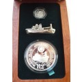 ** 2008  Inter. Polar Year - Sterling Silver Combo Set (R2, 2 1/2c ) in Wooden Box Mintage 724