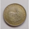 ** 1956 5 Shillings / CROWN ** -  50% SILVER content = 14.14gms - Nice coin