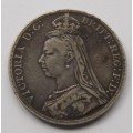 ** 1890 British 5 Shillings/CROWN - Queen Victoria **