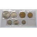 ** 1964 South African Coin Set with SILVER 50c **