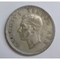 ** 1952 5 Shillings / CROWN ** -  50% SILVER content