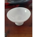 milk glass bowl