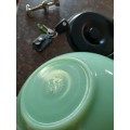 Jade milk glass mixing bowl