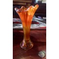 Carnival glass vases vintage