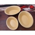 Denby stoneware vintage Bowls 3 piece