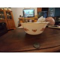 Milk glass salad bowl