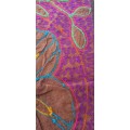 Vintage Shipibo Indian Art Hand Embroidered Ayahuasca cloth