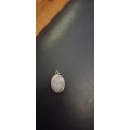 Amazonite in sterling silver pendant vintage