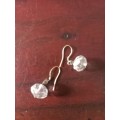 swarovski crystals earrings sterling silver drop earring