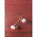 swarovski crystals earrings sterling silver drop earring