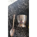 Egg cup with spoon in box