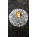 Crystal Ring Dish with Decorative Lid