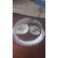 Royal Crystal Rock swans RCR Royal Crystal Rock 24% Lead Crystal Glass Two Swans Figurine - highly c