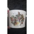 Vintage porcelain serving bowl with lid