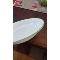Vintage pyrex milk glass plate