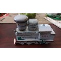 Vintage TRAIN, Locomotive Ceramic Condiment Server, Made in Japan, Made in the 1950s, Salt, Pepper