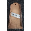 Vintage Rostfrei Wooden Mandolin Slicer Shredder With Sharp Blades