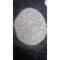 Knitting lace cloth vintage