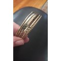 Bangles gold plated x 5