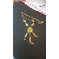 Gold plated necklace vintage