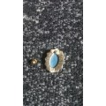 Vintage blue cameo earrings