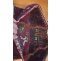 Persian vintage carpet salt bag