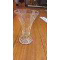 Vintage cut glass vase