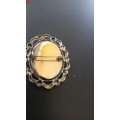 Vintage cameo brooch