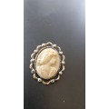 Vintage cameo brooch