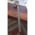 ANTIQUE  SIZE 55 cm STEEL FORGE PIPE WRENCH