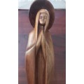 Elegant Wooden Statue of Mother Mary b
