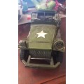 Jeep Willys  Metal Model, Army Car, Vintage Toy,