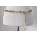 VINTAGE GOLD PLATED CHAIN COSTUME BELT