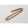 VINTAGE GOLD PLATED WOVEN CHAIN NECKLACE