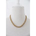 VINTAGE GOLD PLATED WOVEN CHAIN NECKLACE