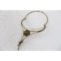 VINTAGE BRASS HAND MADE TRIBAL NECKLACE