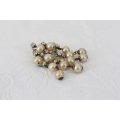 VINTAGE FAUX PEARL RHINESTONE SILVER PLATED BROOCH PIN