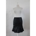 *MINX* BLACK RUCHED MERMAID STYLE FITTED PENCIL SKIRT - SIZE 8