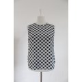*SALE - 50% OFF!* *COUNTRY ROAD* 100% SILK BLACK WHITE CHECK BLOUSE TOP - SIZE 10