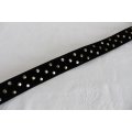 VINTAGE GENUINE SUEDE LEATHER BLACK STUDDED BELT