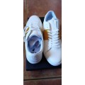 Polo Men`s White and Mustard Sneaker UK 7