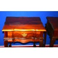 TWO EXQUISITE BALL & CLAW TABLES THAT CAN EASY BE USED AS LARGE BEDSIDE TABLES IN A BIG BEDROOM