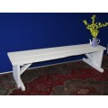 A GORGEOUS 1.8M SHABBY CHIC WOODEN BENCH FOR THE GARDEN OR PATIO -