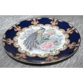 VINTAGE, IMPERIAL IMARI WALL PLATE, PEACOCK AND FLORAL DESIGN, WITH PLENTY OF FINE GOLD DETAILING.