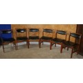 SIX STYLISH VINTAGE DINING ROOM CHAIRS IN STUNNING CONDITION RETRO CHIC!!!