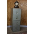 A FANTASTIC VINTAGE FYLING CABINET USE IT FOR YOUR FYLING OR A CHEST OF DRAWES IN A VINTAGE HOUSE -