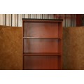 A LARGE CHERRY WOOD CUPBOARD PERFECT FOR OFFICE OR YOUR BOOK COLLECTION